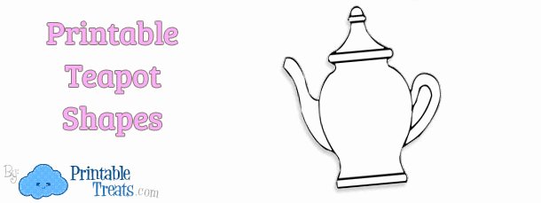 Teapot Template Printable Unique Printable Teapot Template — Printable Treats