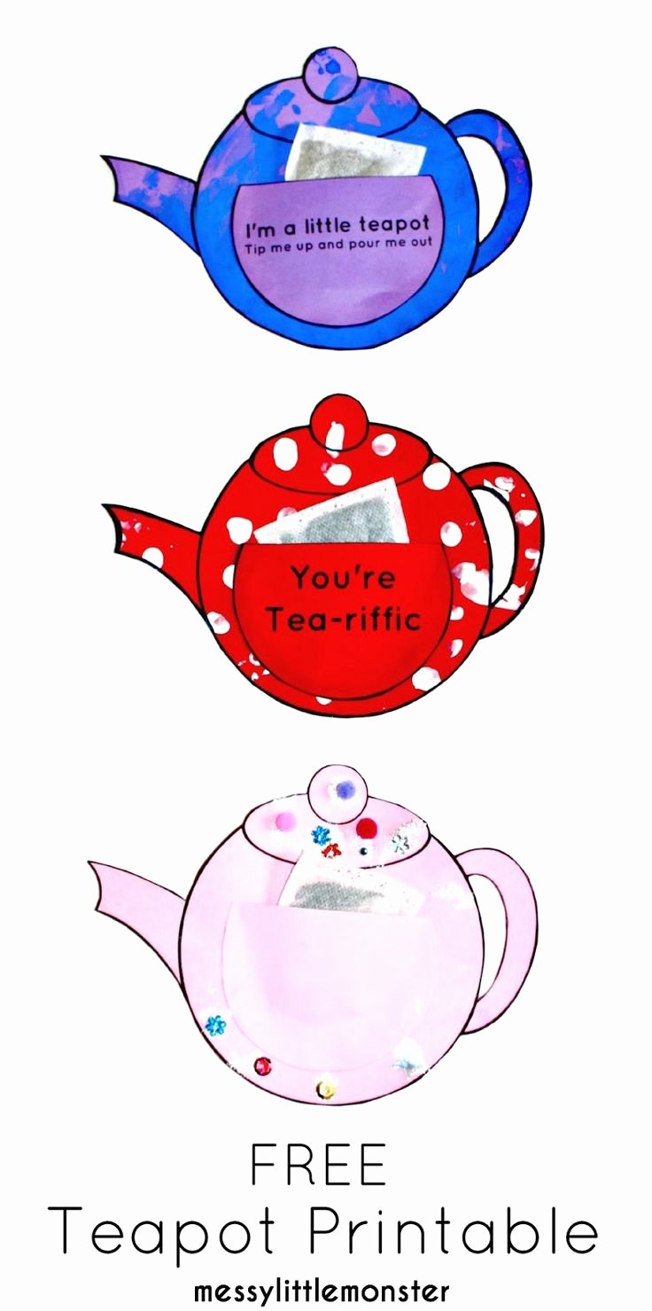 Teapot Templates Free Printable Fresh 23 Best Templates Images On Pinterest