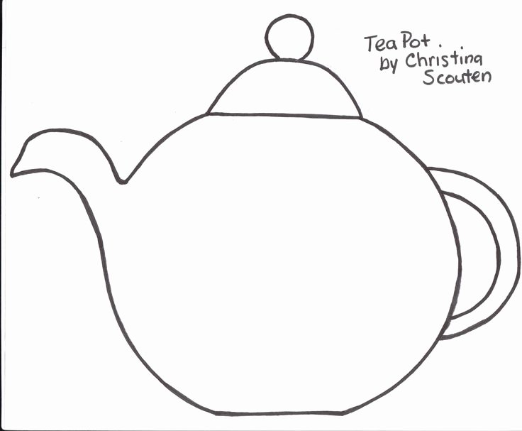 Teapot Templates Free Printable Inspirational Teapot Template Auf 4 Bp Terest