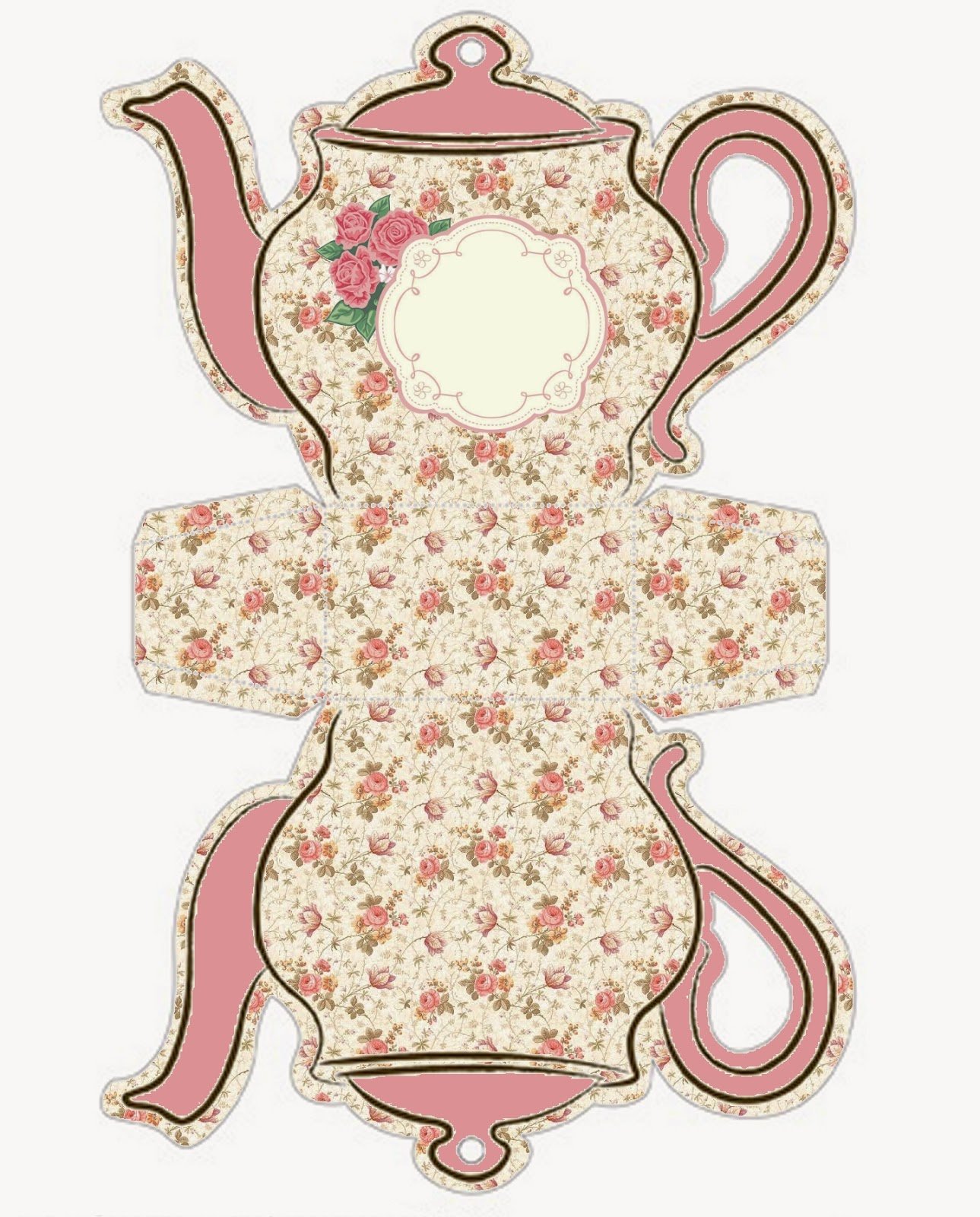 Teapot Templates Free Printable Unique Shabby Chic Teapot Free Printable Boxes