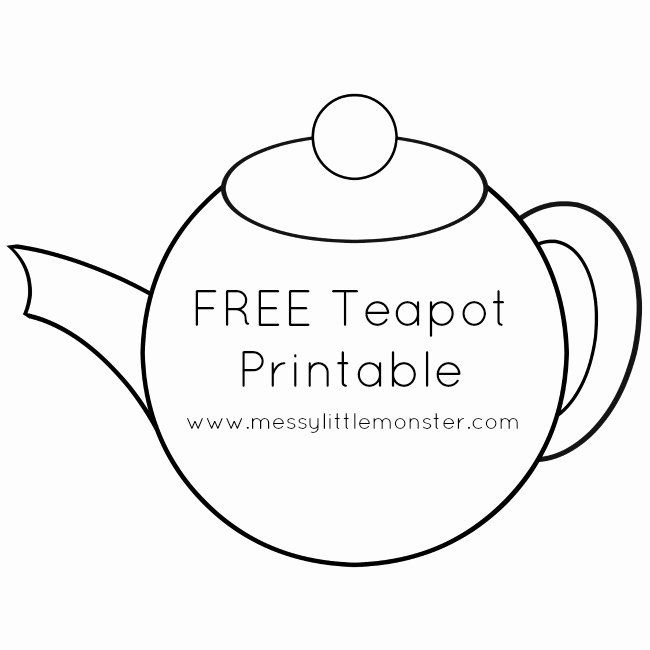 Teapot Templates Free Printable Unique You Re Tea Riffic Teapot Craft Free Printable Teapot