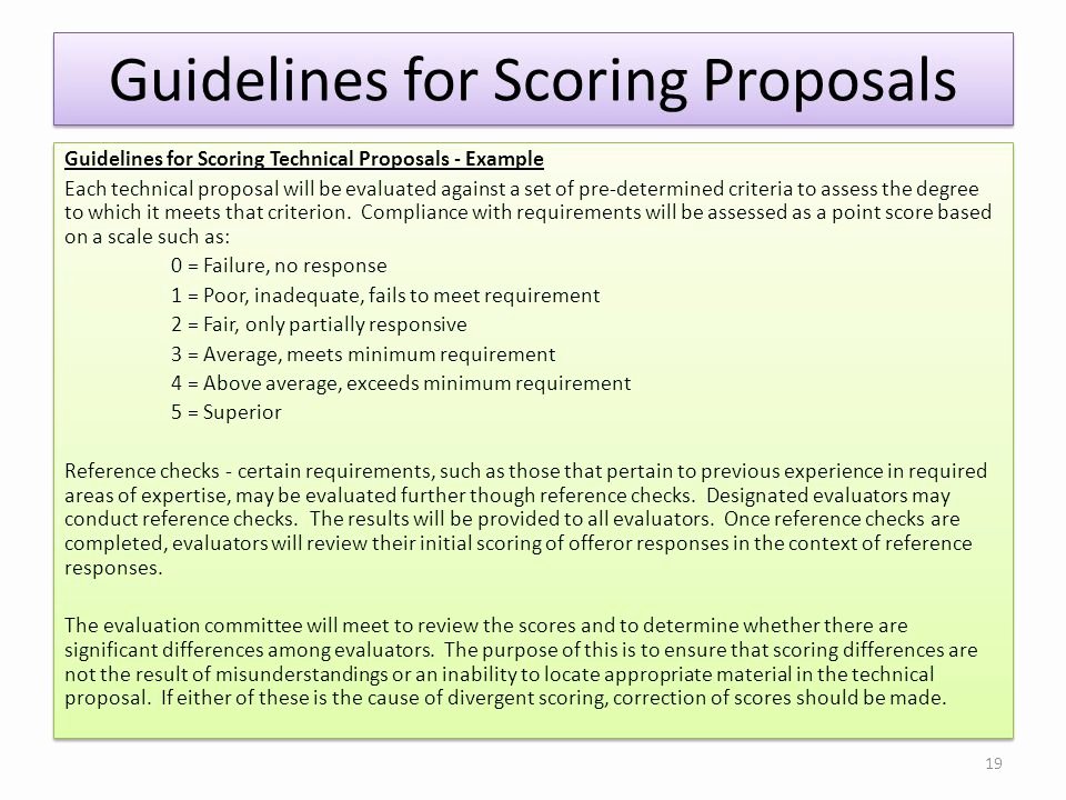 Technical Evaluation Criteria Template