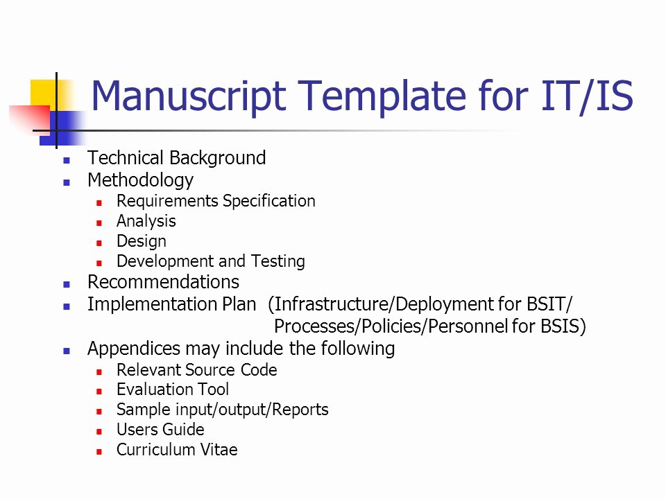 Technical Requirements Template New Framework for Cs It is Undergraduate thesis Project