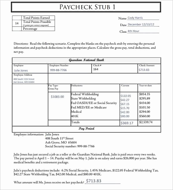Teks Lesson Plan Template Best Of 62 Free Pay Stub Templates Downloads Word Excel Pdf Doc