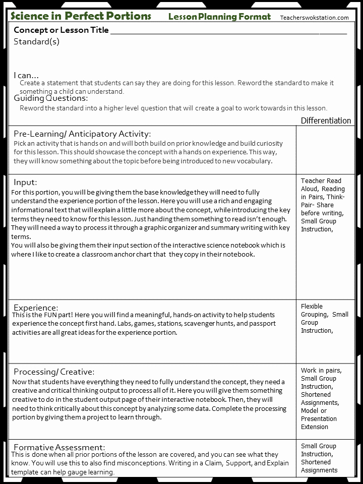 Teks Lesson Plan Template Unique Teks Lesson Plan Template Idealstalist