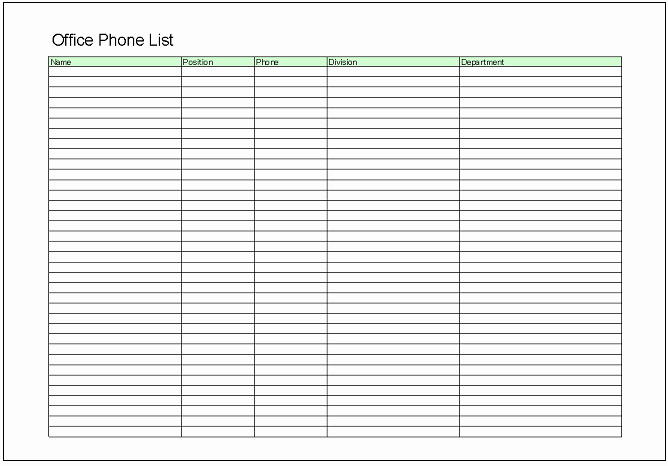 Telephone Directory Template Excel Awesome Best S Of Fice Telephone List Template Fice