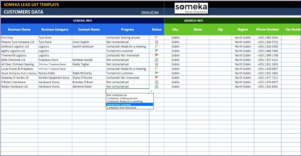 Telephone Directory Template Excel Fresh 10 Contact List Template Excel Free Download