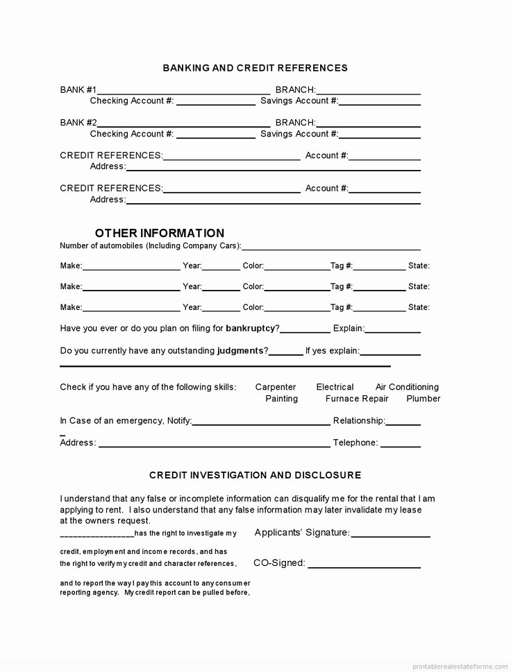 Tenant Maintenance Request form Template New Printable Tenant Rental Application Template 2015