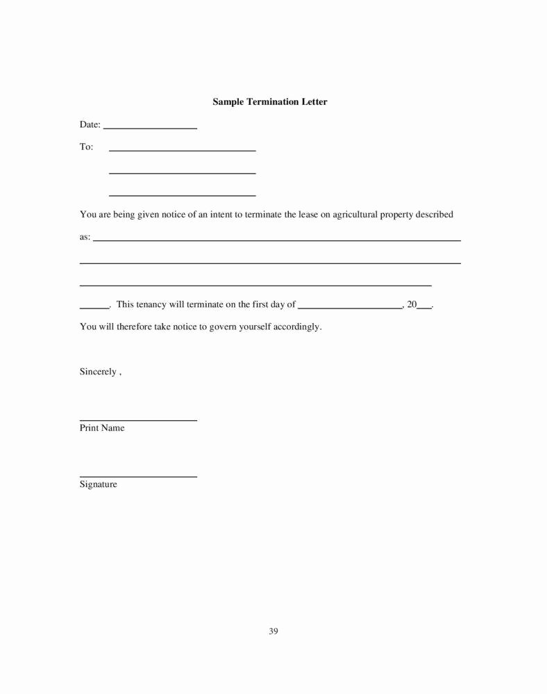 Termination Of Lease Agreement Template Awesome 9 Tenancy Termination Letters Free Samples Examples
