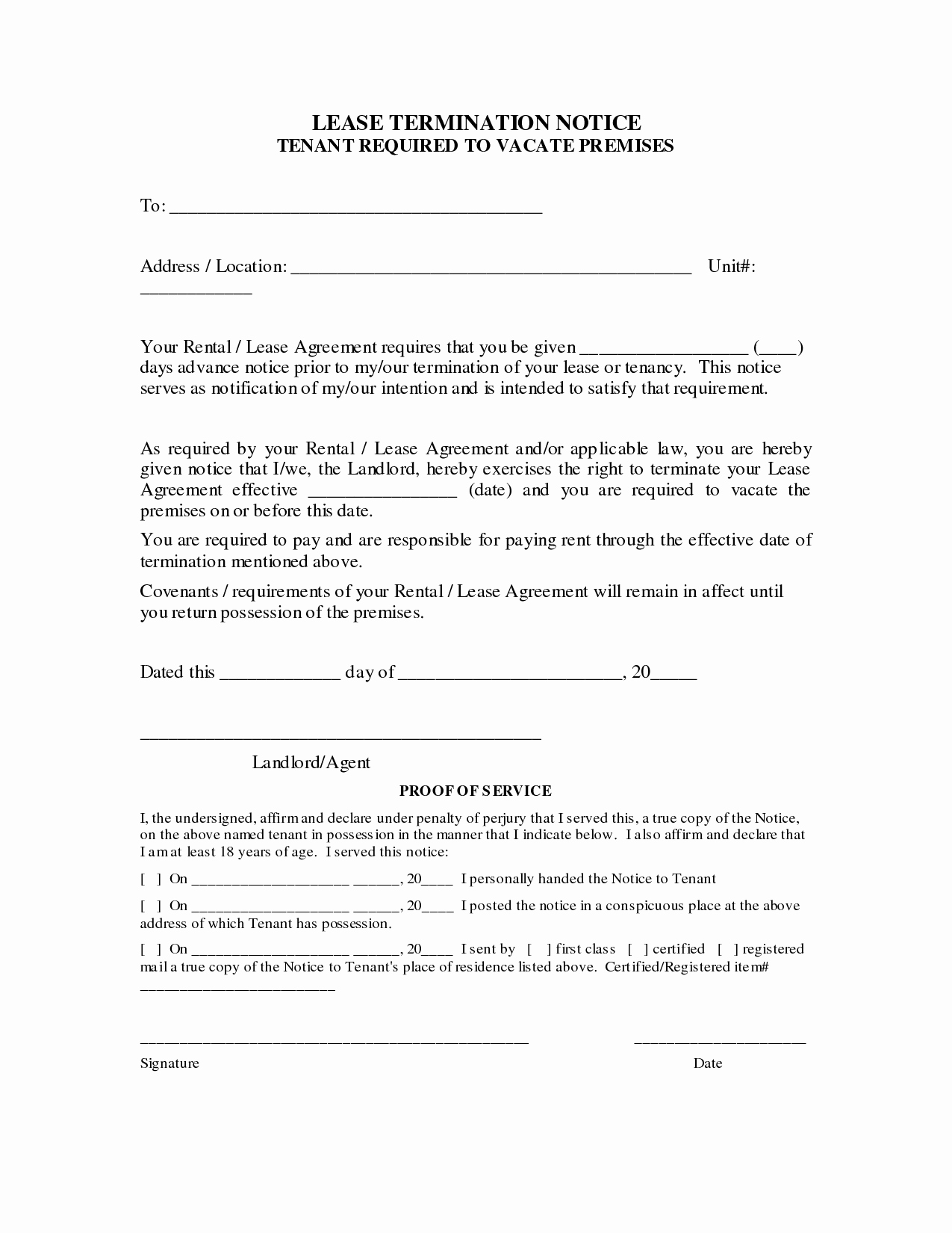 Termination Of Lease Agreement Template Lovely Rental Agreement Termination Letter Sample Lease From