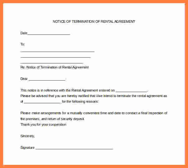 Termination Of Lease Agreement Template New 9 Termination Of Lease Agreement