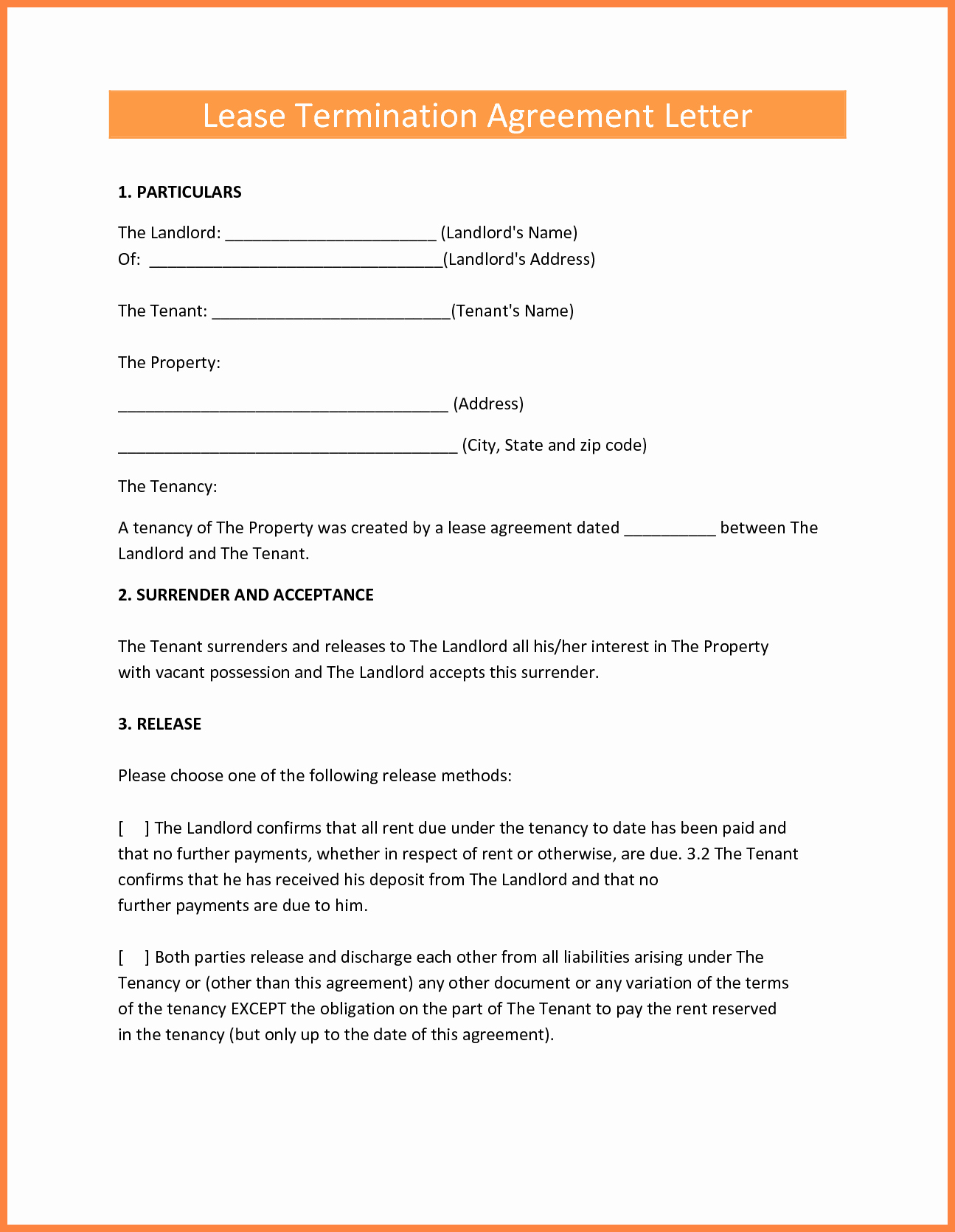 Termination Of Lease Agreement Template New 9 Termination Of Lease Agreement