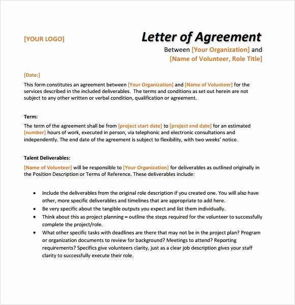 Terms Of Agreement Sample Best Of 12 Simple Agreement Letter Examples Pdf Word