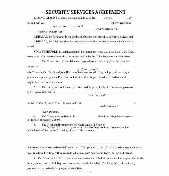 Terms Of Agreement Sample Inspirational 36 Service Agreement Templates Word Pdf
