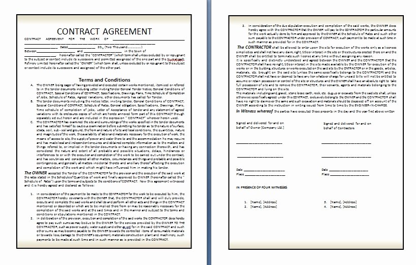 Terms of use agreement