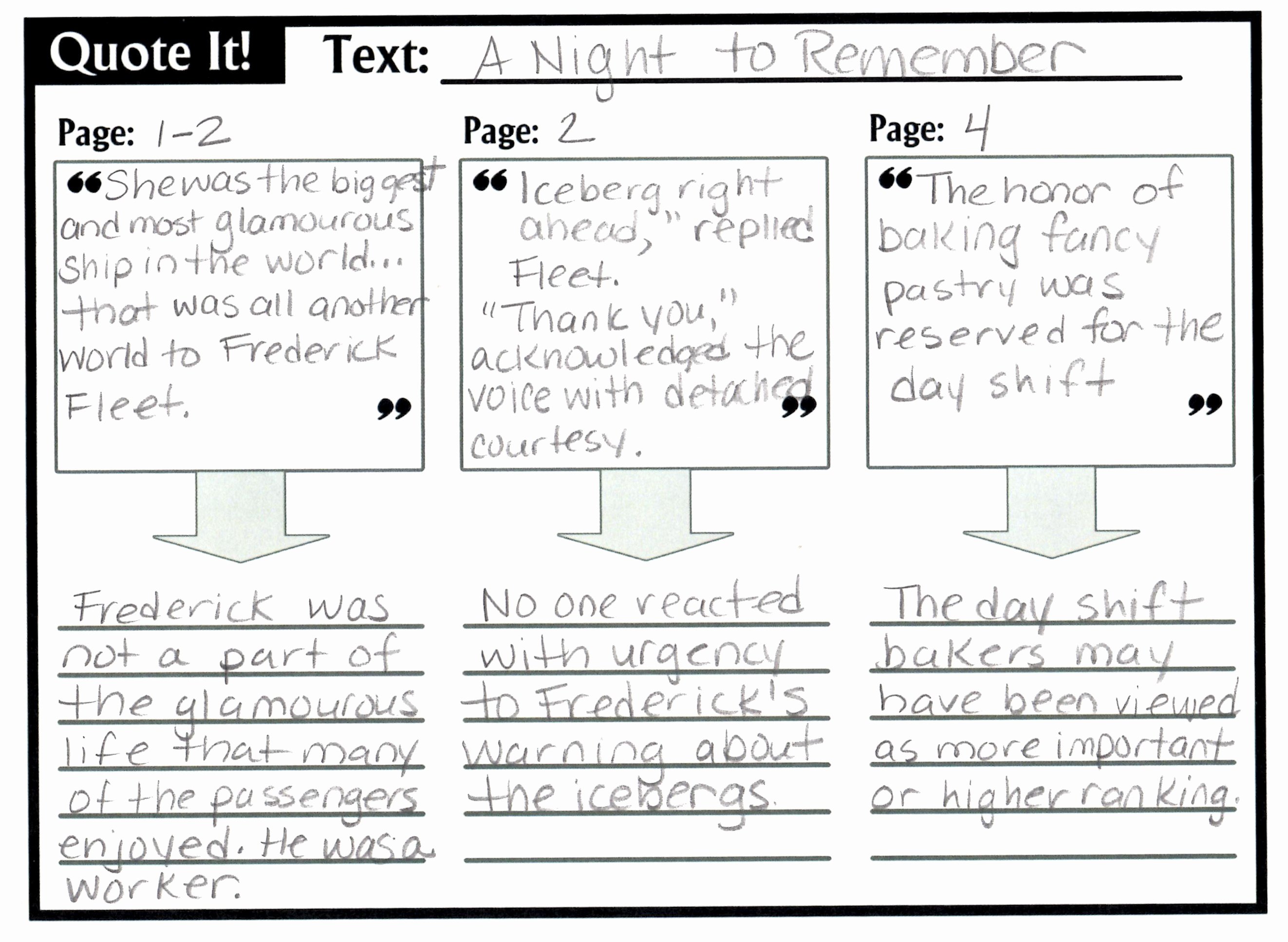 Text Analysis Response Template