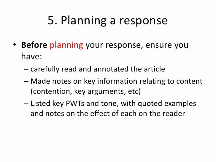 Text Analysis Response Examples Best Of How to Write A Response to An Article Example