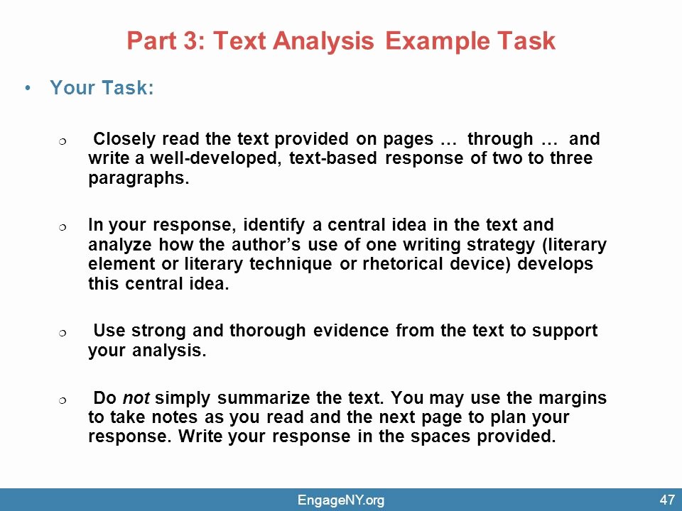 Text Analysis Response Examples Best Of Transition to Mon Core assessments Ppt Video Online