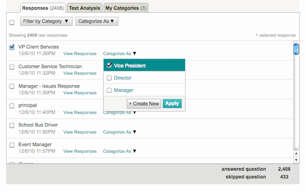 Text Analysis Response Examples New New Categorize Your Open Ended Text Responses