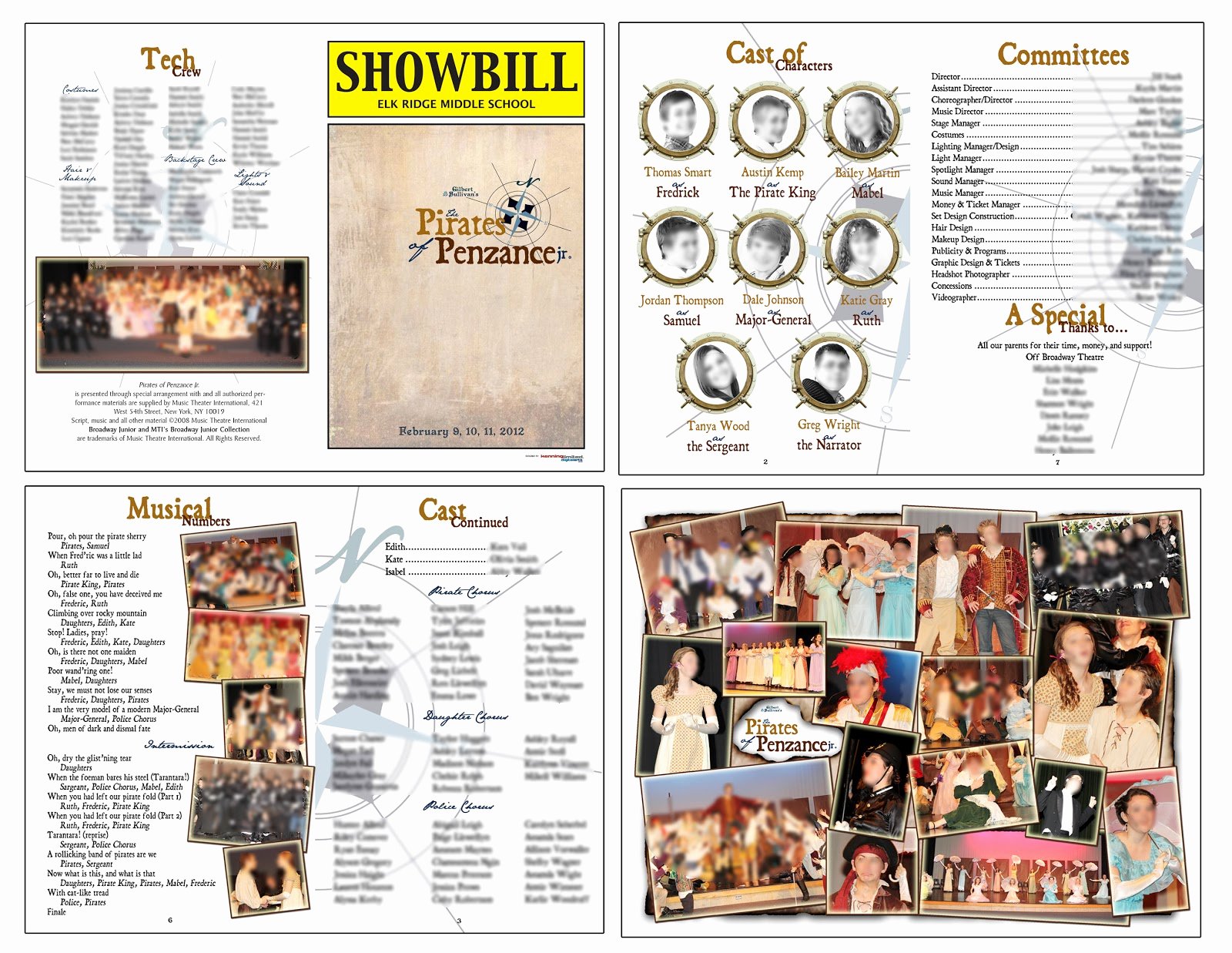 Theatre Program Template Awesome theater Production Program Template Free Filehydro