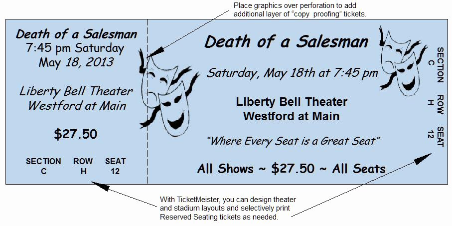 Theatre Program Template New Raffle Ticket Paper