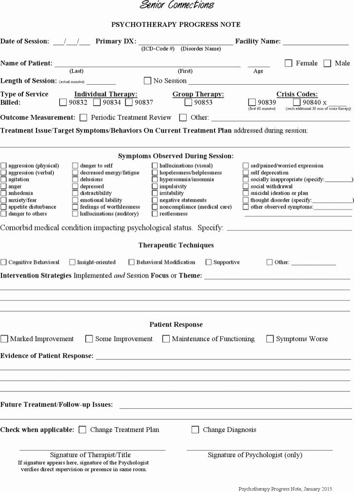 Therapy Progress Note Template Free Best Of the Psychotherapy Progress Note Template Can Help You Make