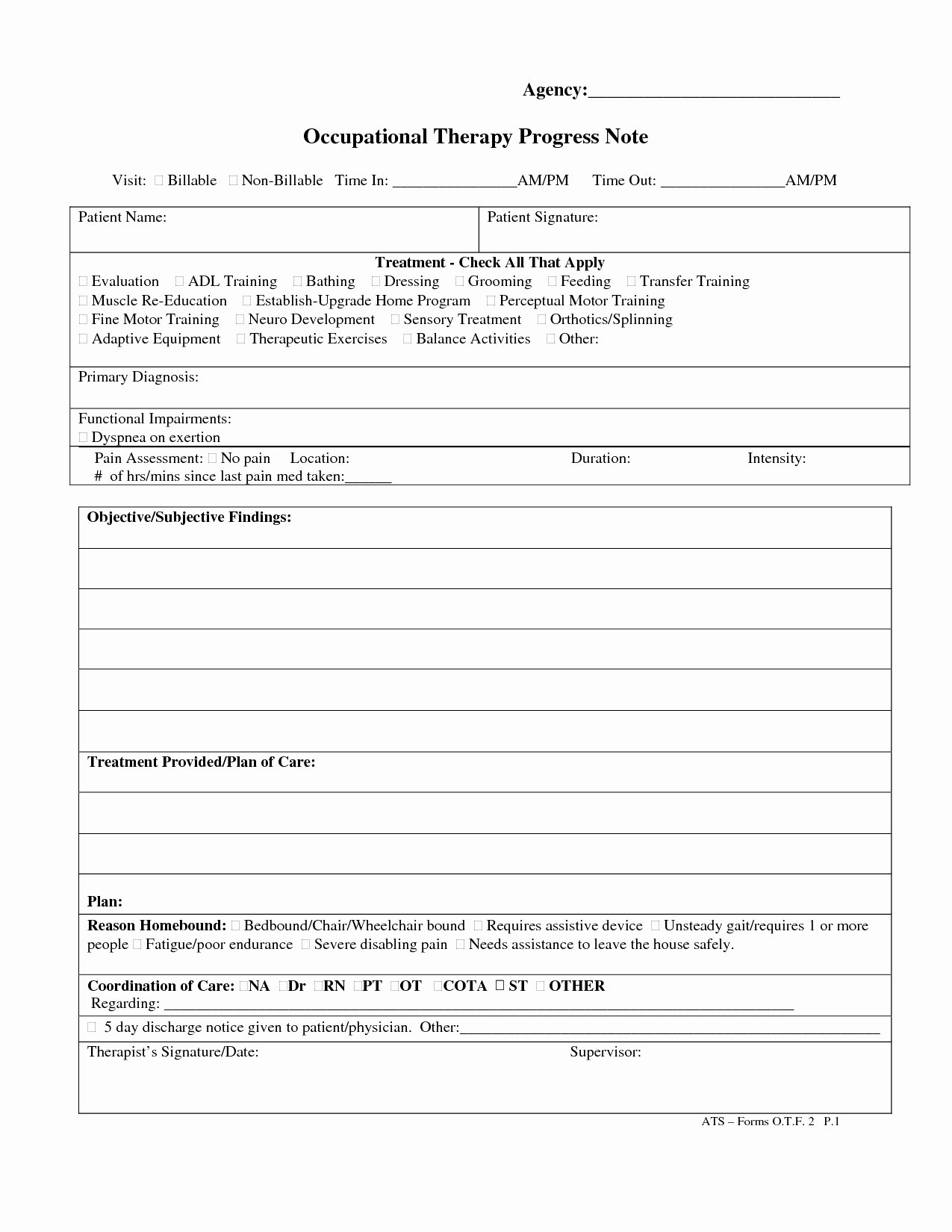 Therapy Progress Note Template Free Unique 15 Hospital Discharge forms