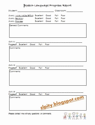 Therapy Progress Note Template Free Unique Slp Ity Progress Notes