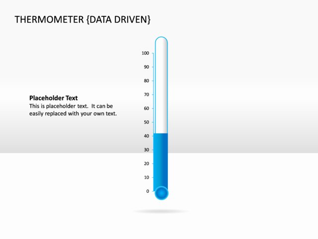 Thermometer Chart Powerpoint Beautiful Powerpoint Slide thermometer Chart 3d Blue Data