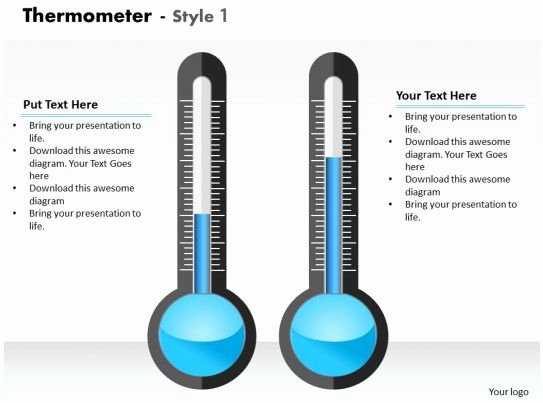 Thermometer Chart Powerpoint Fresh 0414 thermometer Column Chart to Display Data Powerpoint