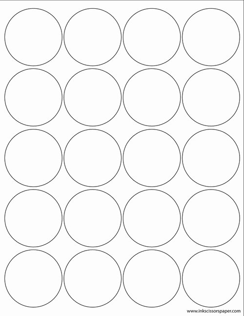 Three Inch Circle Template Best Of Template 3 1 4 Inch Round Labels Inkscissorspaper