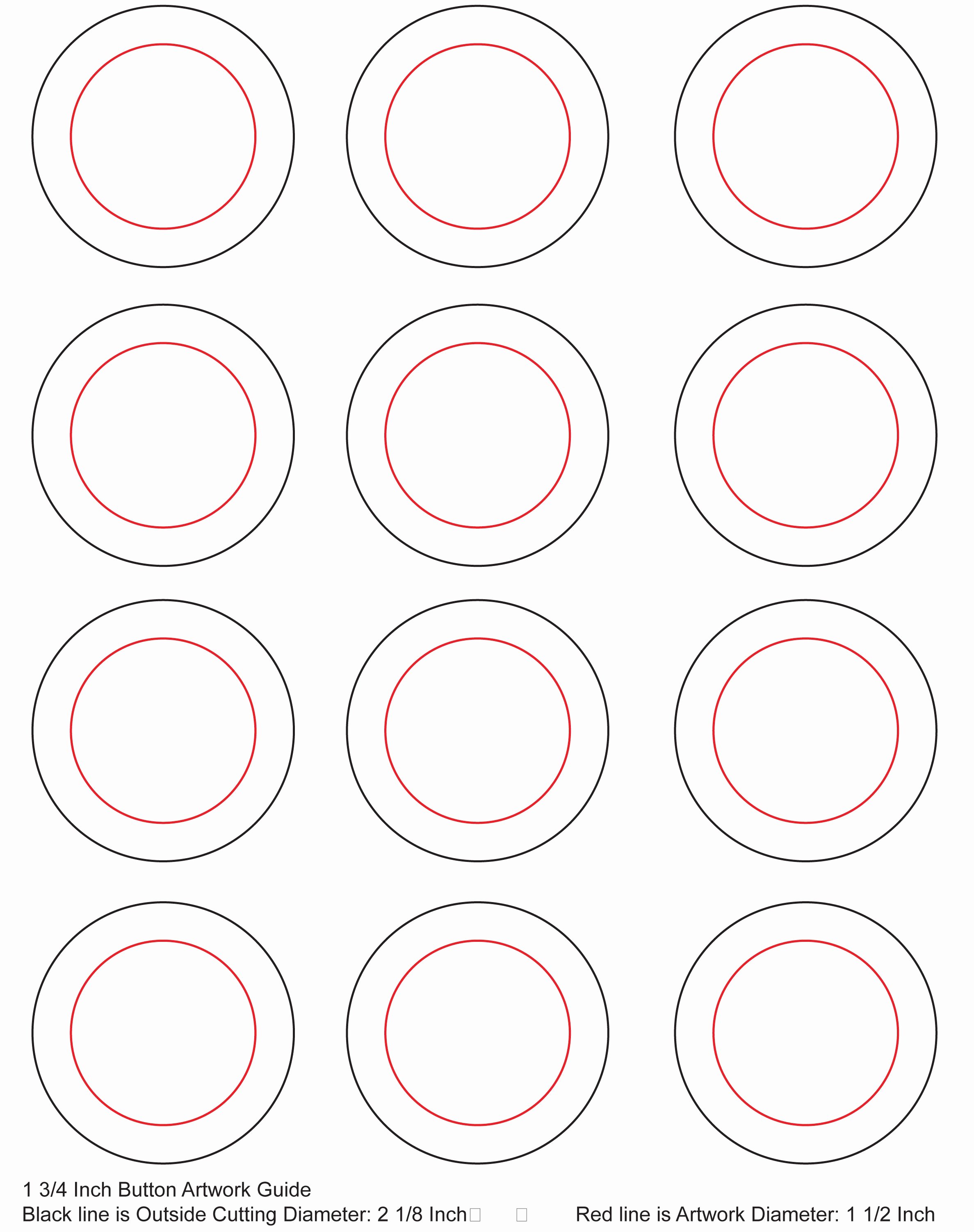 Three Inch Circle Template Lovely 26 Of button Making Template