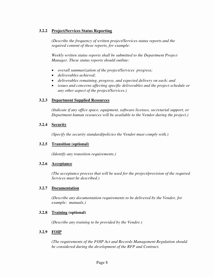 Time and Material Template Unique General Services Time and Materials Rfp Template