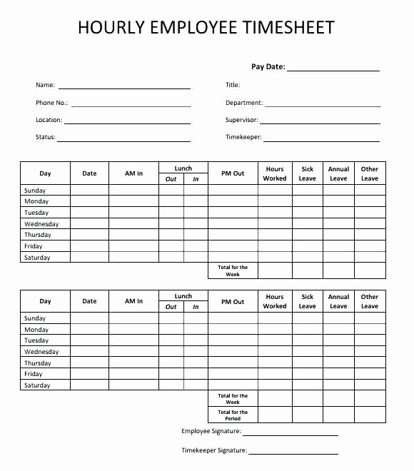 Time and Materials Template Awesome 15 Employee Timesheet form