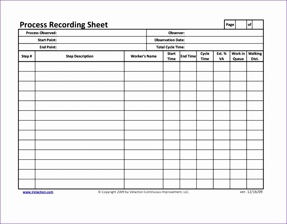 Time and Motion Study Template Excel Beautiful 7 Time and Motion Study Template Excel Exceltemplates