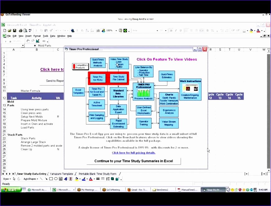 Time and Motion Study Template Excel New 6 Time and Motion Study Excel Template Exceltemplates