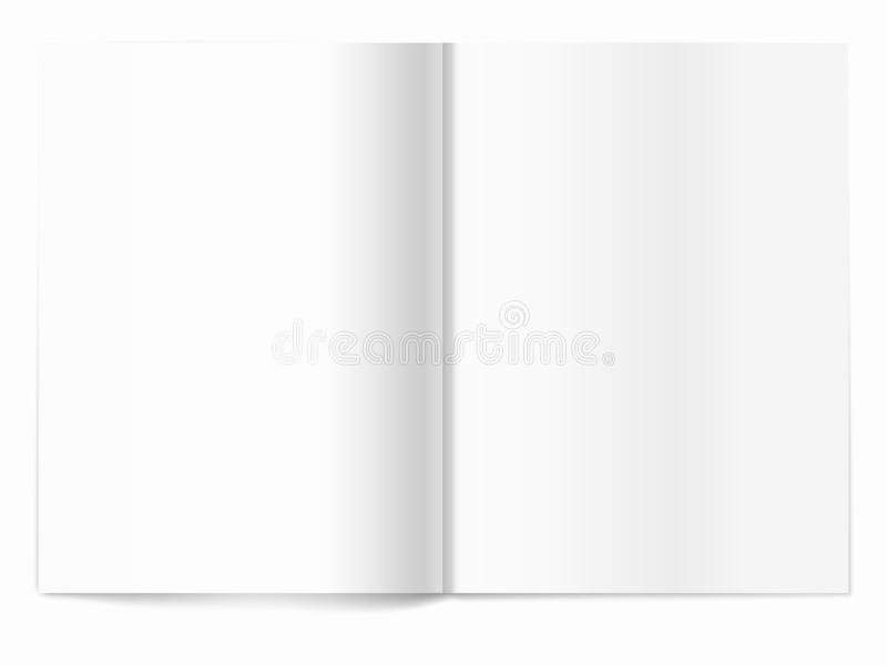Time Magazine Blank Inspirational Blank Magazine Spread Template for Design Royalty Free