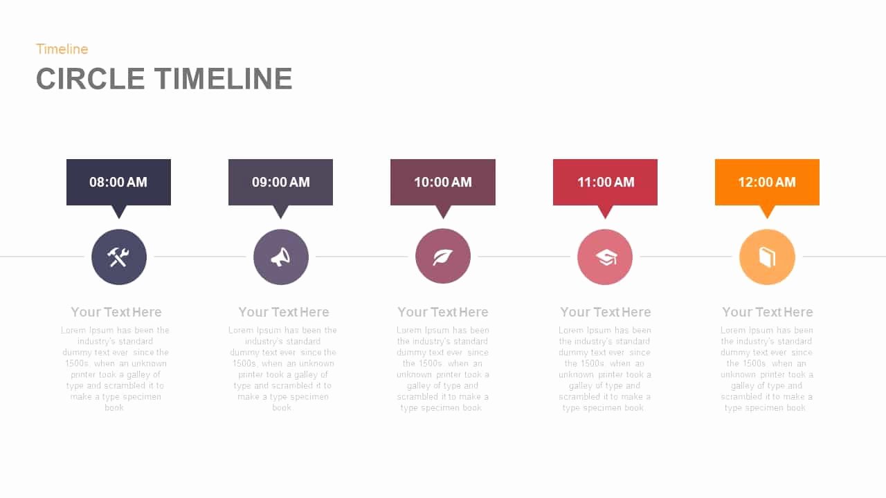 Timeline Template Keynote Fresh Circle Timeline Powerpoint and Keynote Template