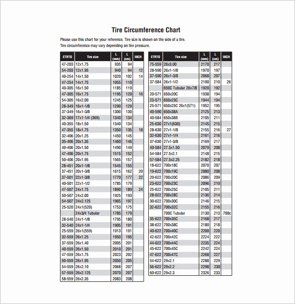 Tire Size Comparison Chart Template Best Of Parison Chart Template – 13 Free Sample Example