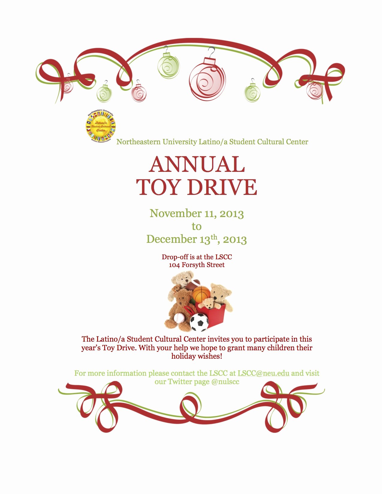 Toy Drive Flyer Template Awesome Lscc toy Drive