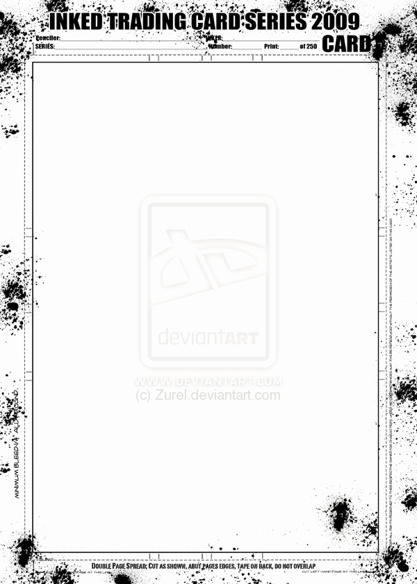 Trading Card Template Free Best Of Inked Trading Card Template by Dontborninink On Deviantart