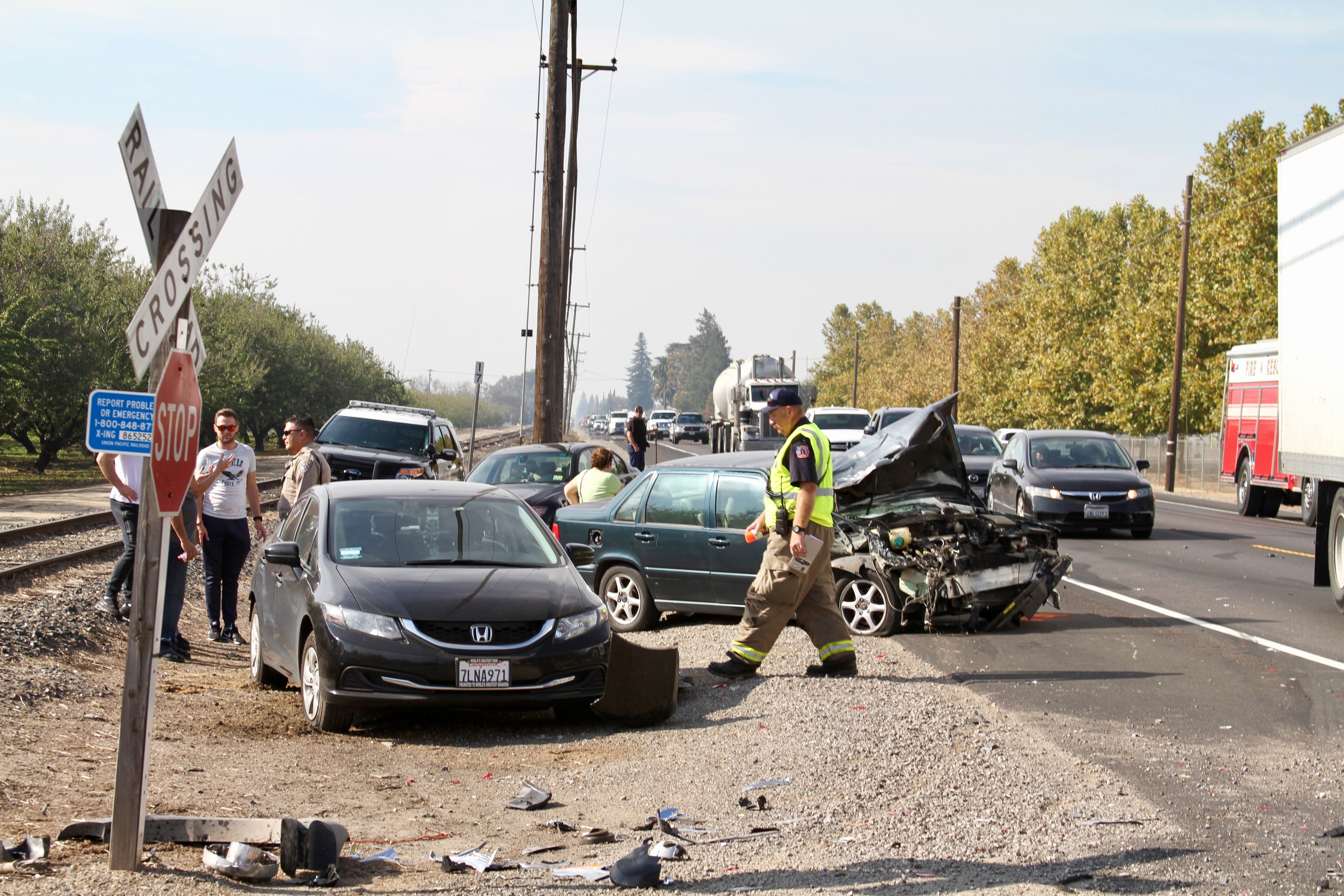 Traffic Accident form Awesome Five Vehicles Involved In Traffic Collision On Highway 120