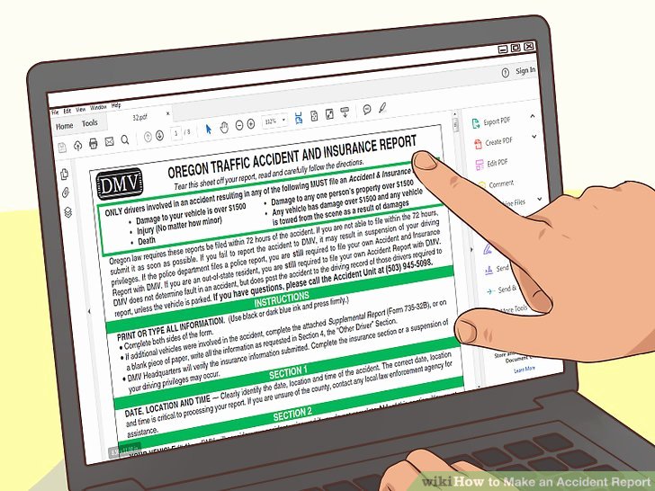 Traffic Accident form Fresh 3 Ways to Make An Accident Report Wikihow