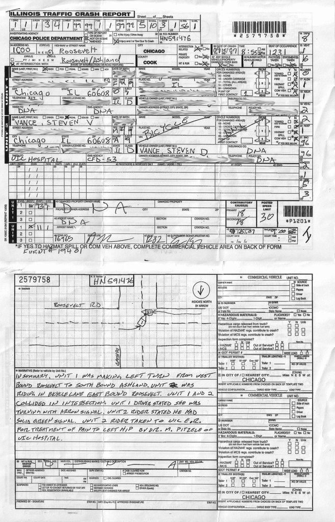 Traffic Accident form Unique My Crash Report