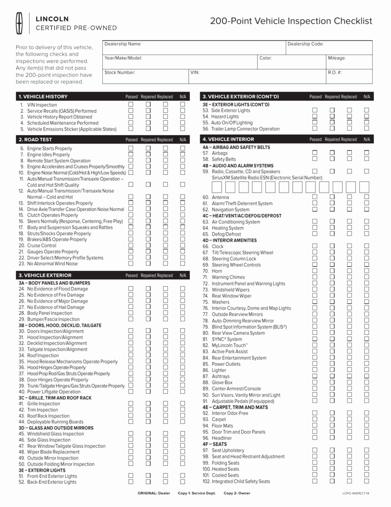 Trailer Inspection form Template Awesome Texas Travel Trailer Inspection Checklist
