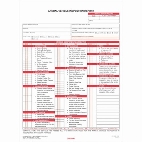 Trailer Inspection form Template Inspirational Jj Keller Dot Annual Inspection form – toledo Spring