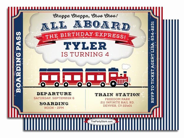 Train Ticket Birthday Invitation Best Of 9 Train Birthday Invitations for Kid – Free Printable