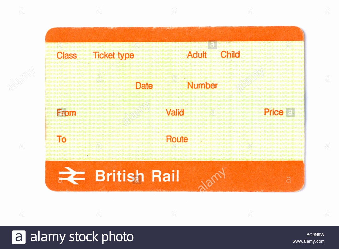 Train Ticket Template Awesome Blank British Train Ticket Stock Alamy