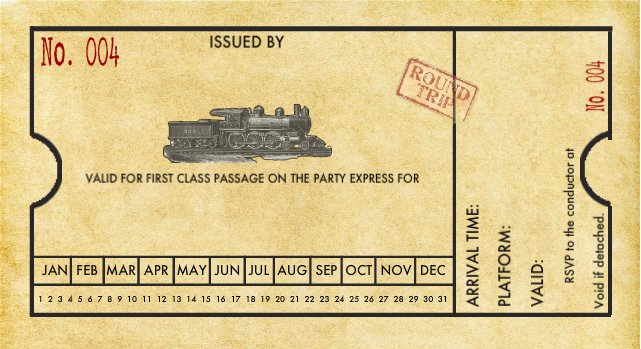 Train Ticket Template Luxury Spaghetti Westerner Free Printables Modern Diy Train