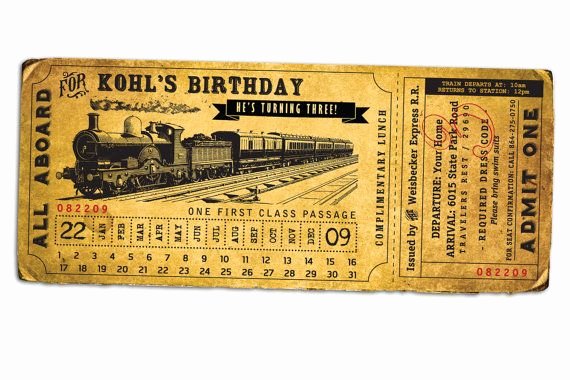 Train Ticket Template New 12 Best Images About Train Ticket Invitations On Pinterest